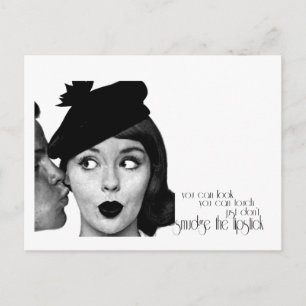 Verwischen Sie nicht den Lippenstift Postkarte