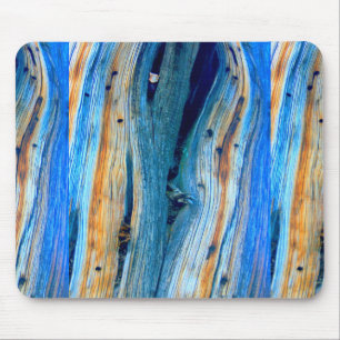 verwitterte blaue Scheunenbretter Mousepad