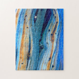 verwitterte blaue Stallplatten Puzzle