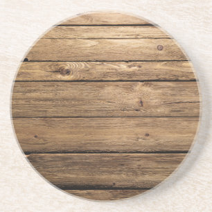 Verwitterte dunkle Planken Untersetzer