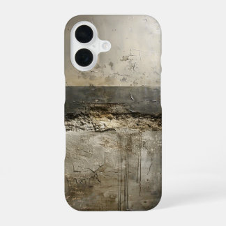 Verwitterte neutrale Schichten iPhone 16 Hülle