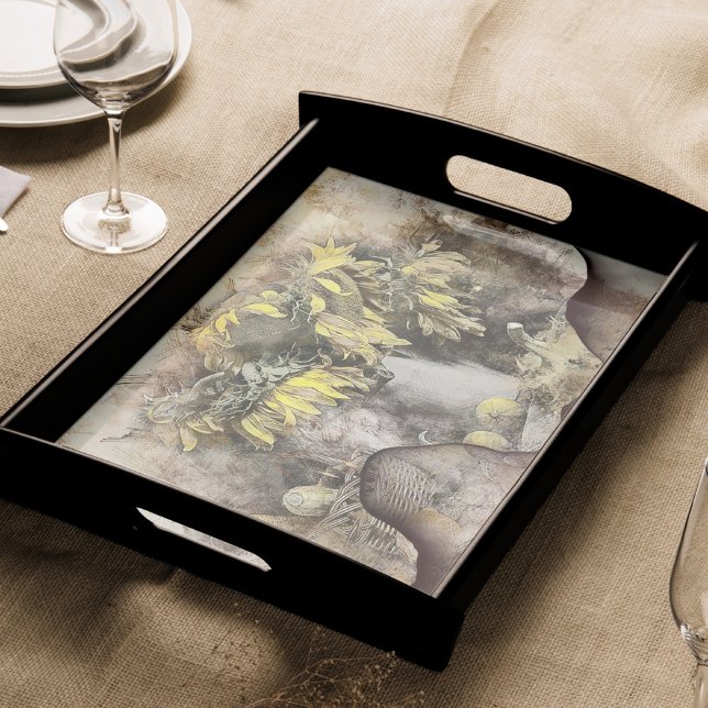 Verwitterte Sonnenblumen | Beängstigende Grunge-De Seidenpapier (Von Creator hochgeladen)