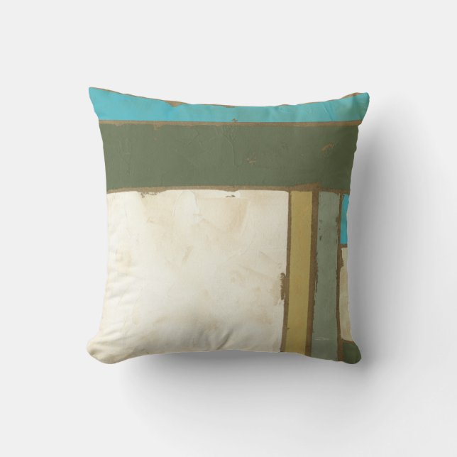 Verwitterte Tafelmalerei von Jennifer Goldberger Kissen (Vorderseite)