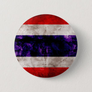 Verwitterte Thailand-Flagge Button