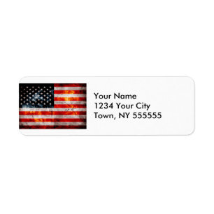 Verwitterte Vintage amerikanische Flagge
