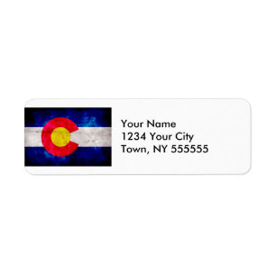 Verwitterte Vintage Colorado-Staats-Flagge