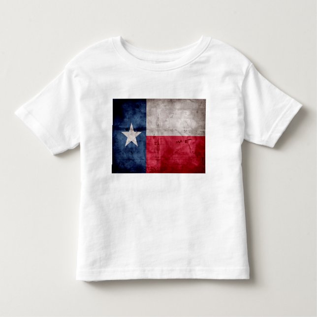 Verwitterte Vintage Texas-Staats-Flagge Kleinkind T-shirt (Vorderseite)