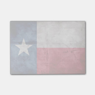 Verwitterte Vintage Texas-Staats-Flagge Post-it Klebezettel