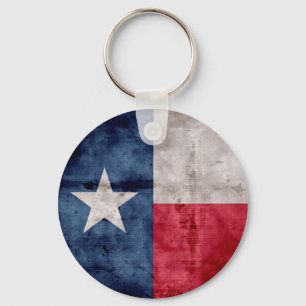 Verwitterte Vintage Texas-Staats-Flagge Schlüsselanhänger