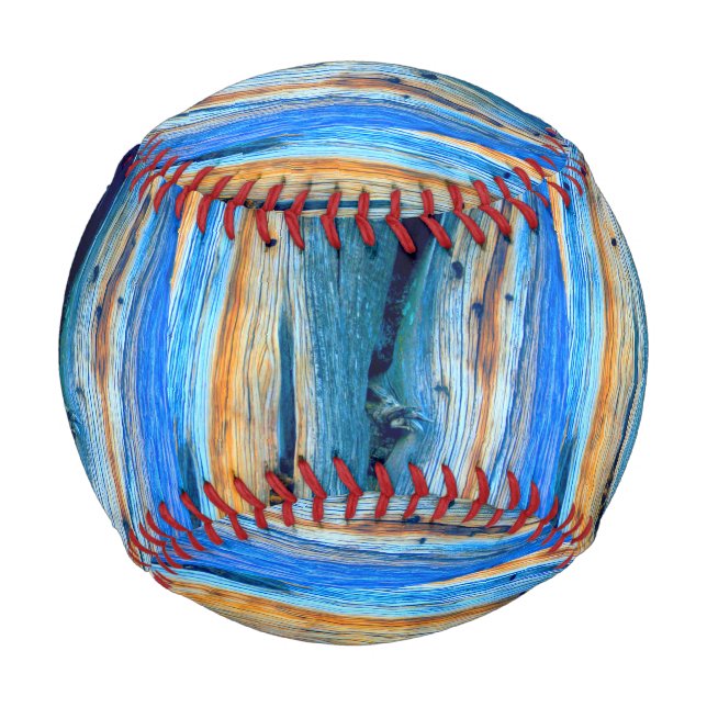 verwitterte Wacholderbretter Baseball (Vorderseite)
