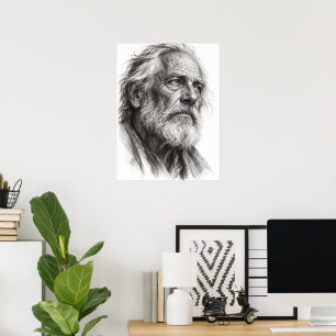 Verwitterte Weisheit Poster