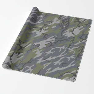 Verwitterte Zutageliegen-Camouflage Geschenkpapier