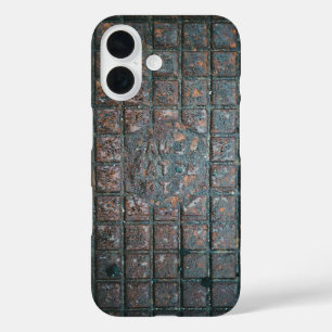 Verwitterter Metallrost iPhone 16 Hülle