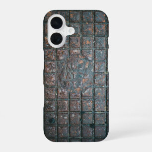 Verwitterter Metallrost iPhone 16 Hülle