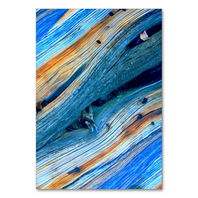 verwittertes blaues Brett Tischnummer (Vorderseite)