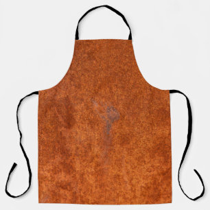 Verwittertes, rostiges Metall: orange-rote Textur. Schürze