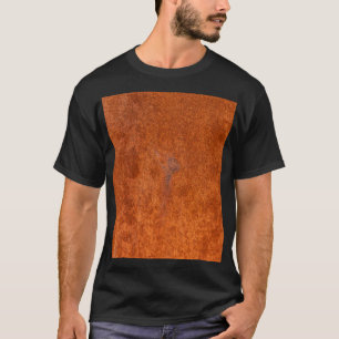 Verwittertes Rostmetall: orange-rote Textur. T-Shirt