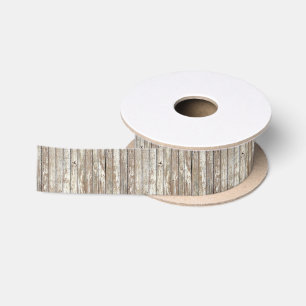 Verwittertes Scheunen-Holz Satinband