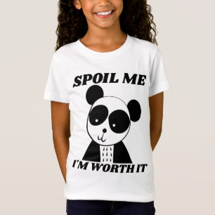 VERWÖHN MICH PANDA-BÄR-MÄDCHEN T-SHIRTS