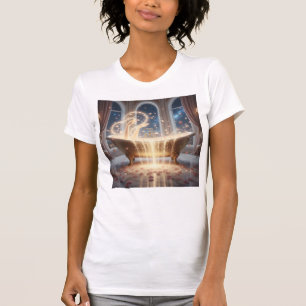 Verwöhnt und gebadet von der göttlichen Fülle Weib T-Shirt