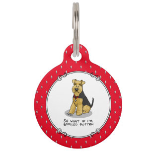 Verwöhnter Welsh Terrier Hund - Süß Haustiermarke
