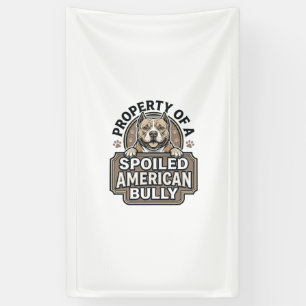 Verwöhntes American Bully Vintage Gravur Design_1 Banner