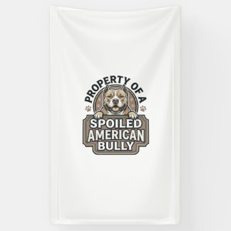 Verwöhntes American Bully Vintage Gravur Design_1 Banner