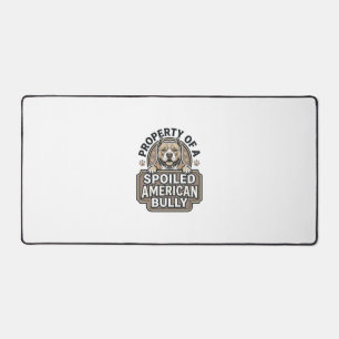 Verwöhntes American Bully Vintage Gravur Design_1 Schreibtischunterlage