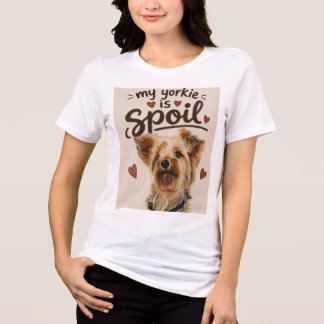 Verwöhntes Yorkie T-Shirt Tri-Blend Shirt