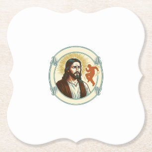 Verworrener Jesus Viraler Tanztrend Silhouette Vid Untersetzer