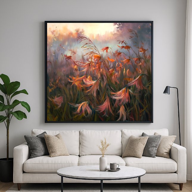 Verworrenes Feld - Malerische Blumenkunst Poster (Von Creator hochgeladen)