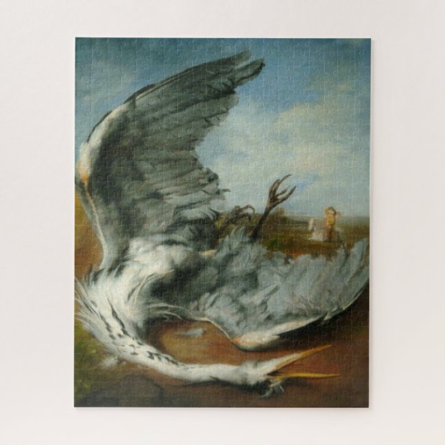 Verwundete Heron (von George Frederick Watts) Puzzle (Vertikal)