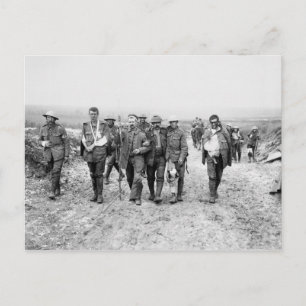 Verwundete Soldaten des Ersten Weltkriegs (Juli 19 Postkarte