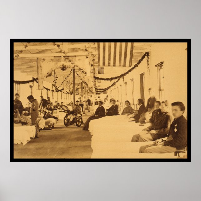 Verwundete Solider im Krankenhaus am Arsenplatz DC Poster (Vorne)