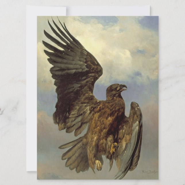 verwundeter Adler (von Rosa Bonheur) Karte (Vorderseite)