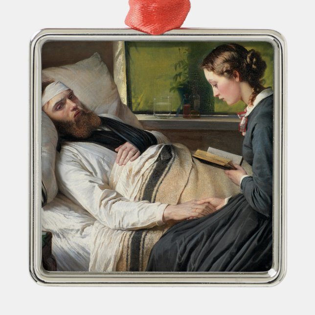 Verwundeter Krieger (von Elisabeth Jerichau-Bauman Ornament Aus Metall (Vorne)