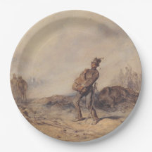 Verwundeter Soldat nach der Schlacht (Kriegsszene)