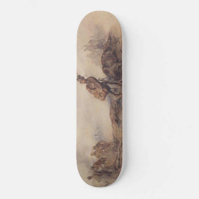 Verwundeter Soldat nach der Schlacht (Kriegsszene) Skateboard (Vorderseite)