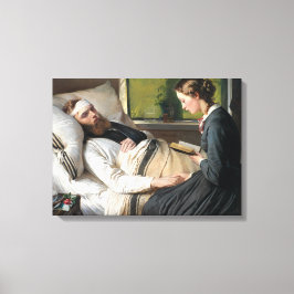 Verwundeter Soldat (von Elisabeth Jerichau-Baumann Leinwanddruck