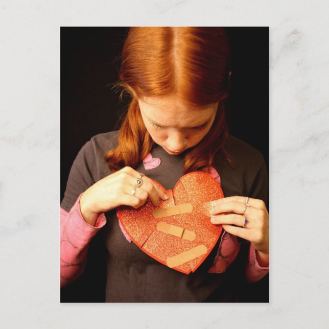 verwundetes Herz Postkarte (Vorderseite)