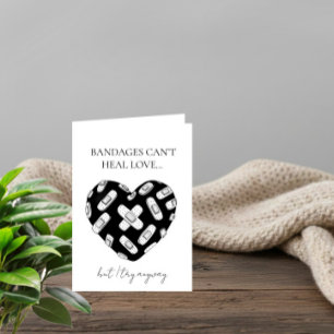 Verwundetes Herz Valentinskarte Feiertagskarte