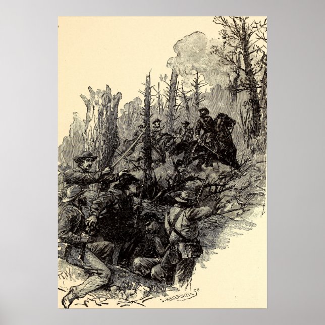 Verwundung von General Longstreet Poster (Vorne)