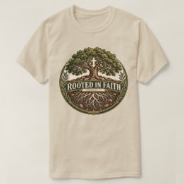 Verwurzelt im Glauben Baum Kolosser 2,7 T-Shirt