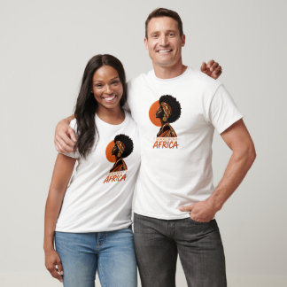Verwurzelt in Afrika T-Shirt | Afrikanische Frau m