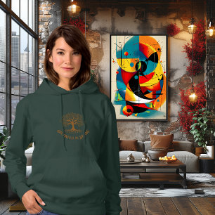 Verwurzelt in der Natur Baum des Lebens – Kupferak Hoodie