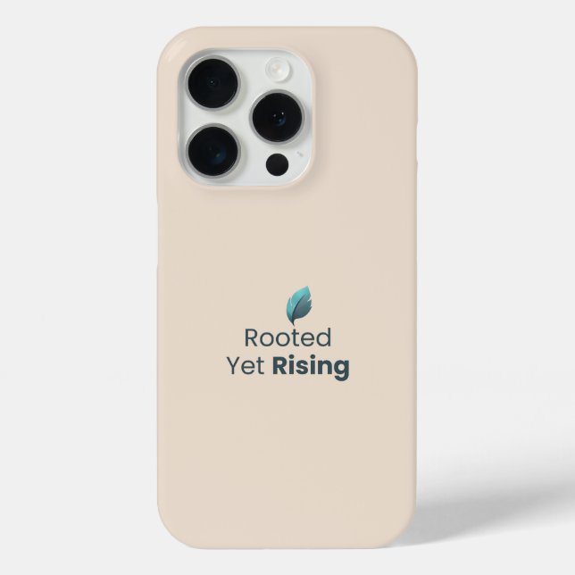 Verwurzelt und doch aufstrebend Minimal Motivation Case-Mate iPhone Hülle (Rückseite)