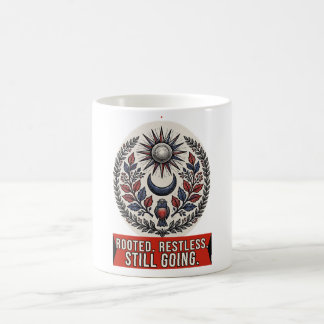 Verwurzelte Unruhe Weiter Holzstich Wappen Kaffeetasse