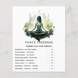 Verwurzeltes Licht Heilige Weibliche Meditation Flyer