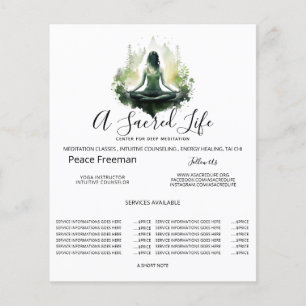 Verwurzeltes Licht Heilige Weibliche Meditation Flyer