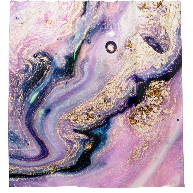 Very beautiful marble pattern. Abstract art wallpa Duschvorhang (Vorderseite)